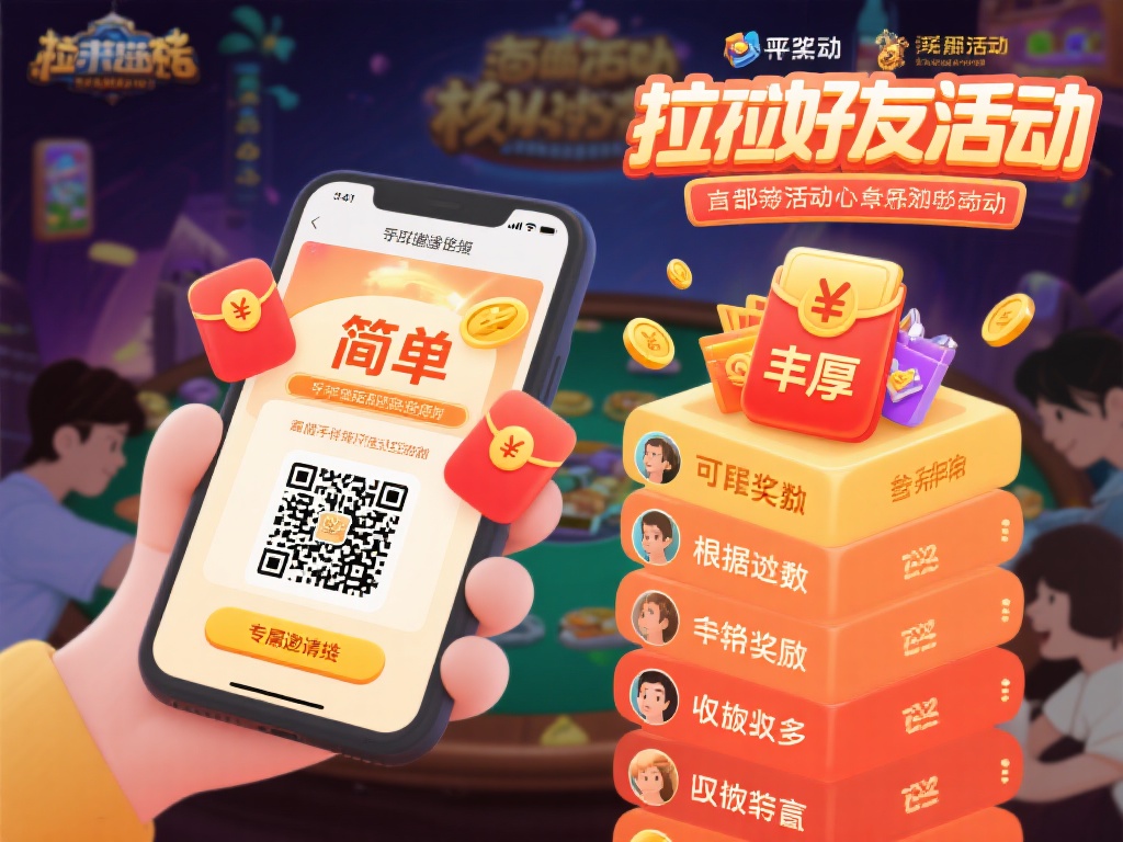 拉好友活动的核心在于“简单”和“丰厚”。只需通过平